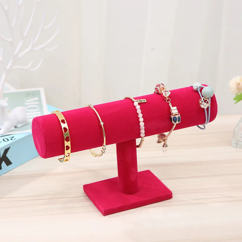 Single-layer flannel bracelet rack jewelry display rack watch display rack bracelet headdress flower headband jewelry shop shelf table
