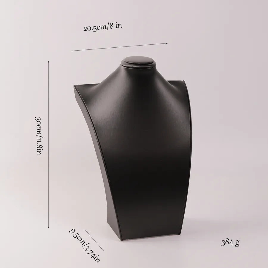Jewelry Display Necklace Stand Matte Leather Portrait Neck Mannequin Display Window Ornament Accessory Premium Feeling
