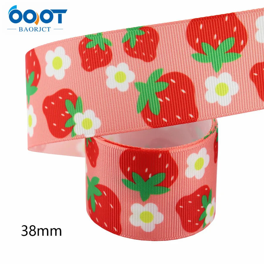 Casual Elegant Simple Style Flower Strawberry Polyester Wedding Banquet Birthday Party Supplies Gift Wrapping Supplies 1 Roll