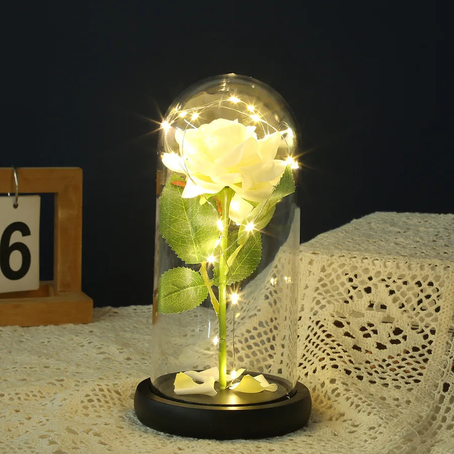 Christmas Valentine'S Day Sweet Pastoral Rose Plastic Indoor Home