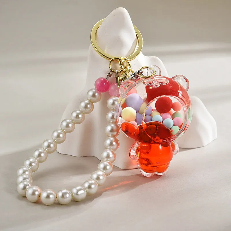 Cute Bear Beaded Arylic Unisex