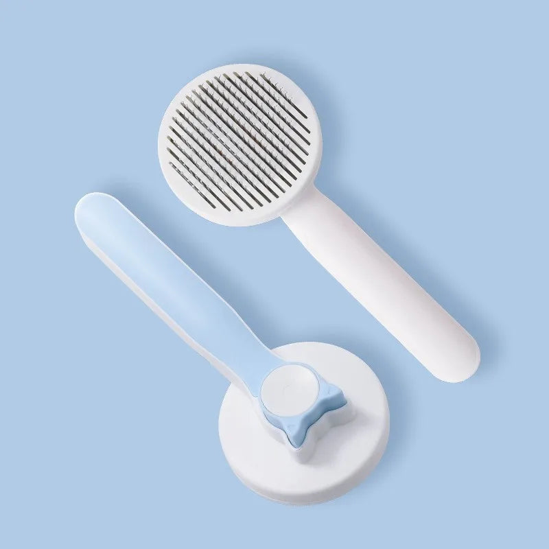basic stainless steel plastic solid color pet accessories