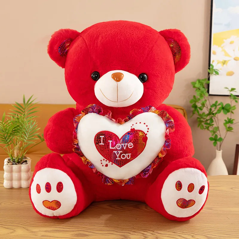Stuffed Animals & Plush Toys Letter Bear Heart Shape PP cotton Toys