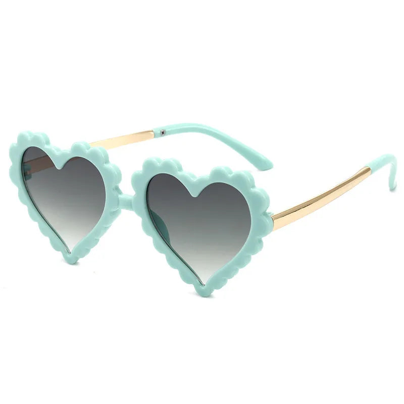New children's heart-shaped sunglasses cute heart-shaped sunglasses children's heart-shaped sunglasses fashion girls' sunglasses