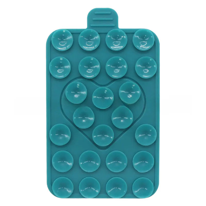 Suitable for mobile phone holder double-sided silicone suction cup mobile phone case holder multi-functional two-color love suction cup holder