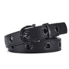 Simple Style Streetwear Solid Color Pu Leather Alloy Women's Leather Belts