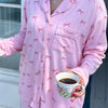 Holiday Women's Vacation Simple Style Bow Knot Polyester Milk Fiber Pants Sets Pajama Sets
