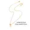 Wholesale Jewelry Elegant Simple Style Classic Style Letter Heart Shape 201 Stainless Steel 304 Stainless Steel Copper Zircon cable chain Pendant Necklace