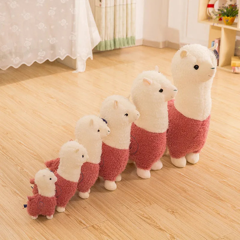 Creative Alpaca Doll Plush Toy Realistic Small Lamb Pillow Internet Famous Sheep Doll Grass Horse Mythical Birthday Gift