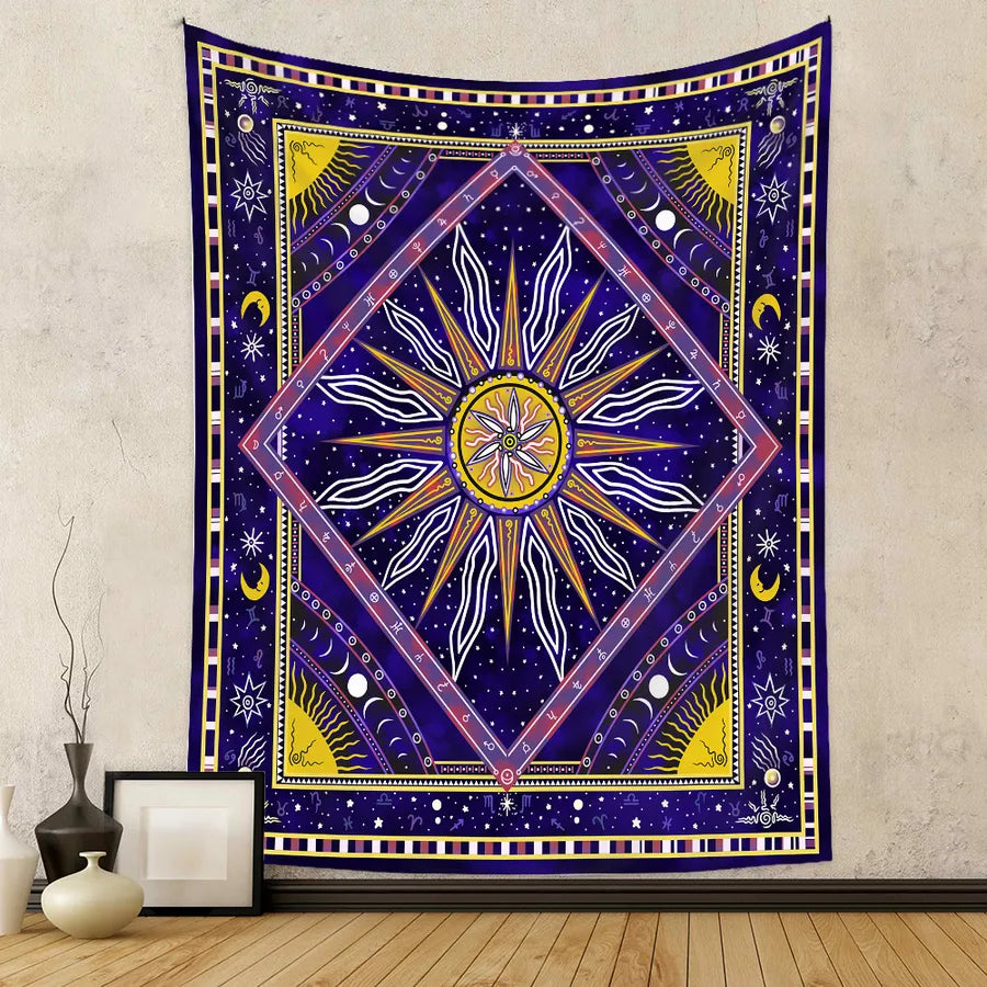 glam starry sky polyester tapestry artificial decorations