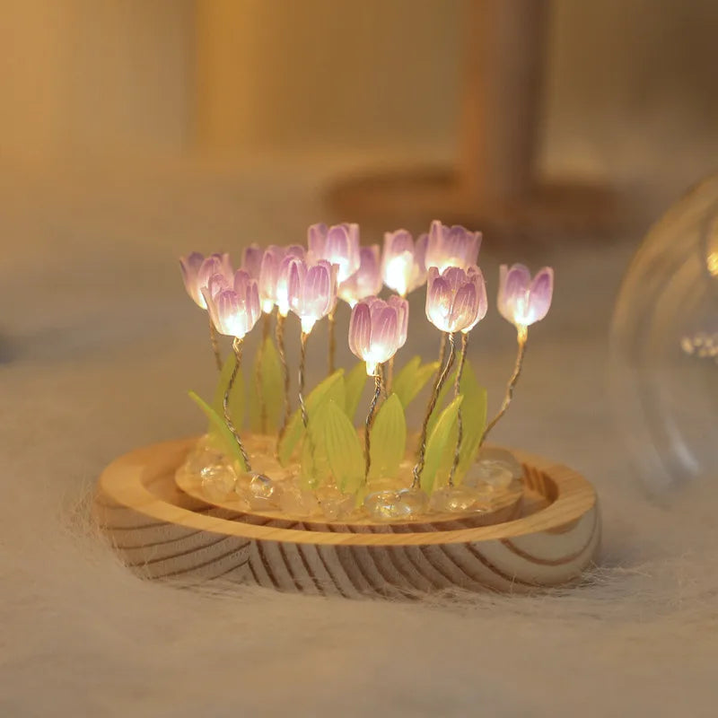 casual romantic floral glass artificial decorations
