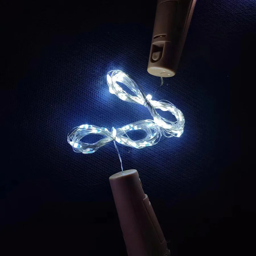 Source manufacturers led wine bottle stopper lights Christmas decorative bottle stopper copper wire lights string Christmas lights