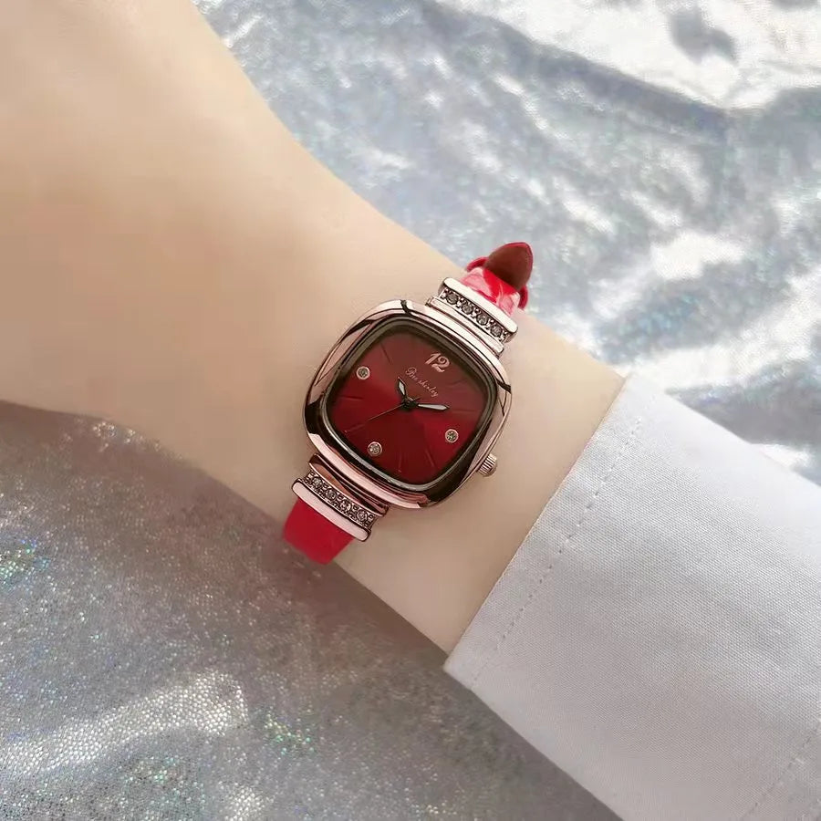 Basic Modern Style Classic Style Square Buckle Quartz Women's Watches