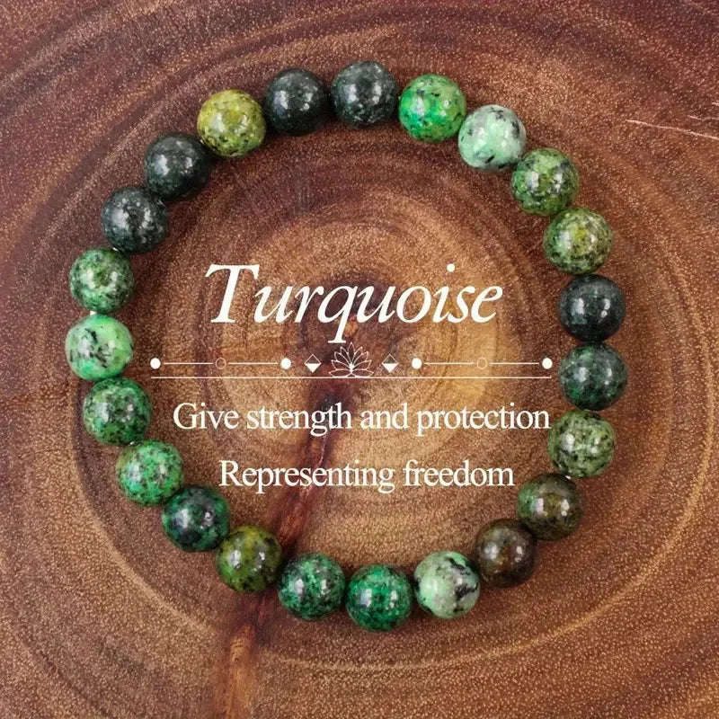 Hot Selling Natural Stone Bracelet 8mm African Pine Solid Color Bracelet Niche Superior Gifts Bracelet for Men and Women