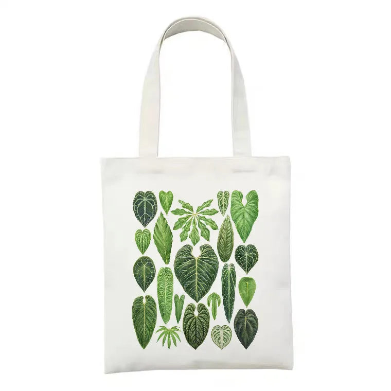 women's simple style artistic animal mushroom butterfly shopping bags