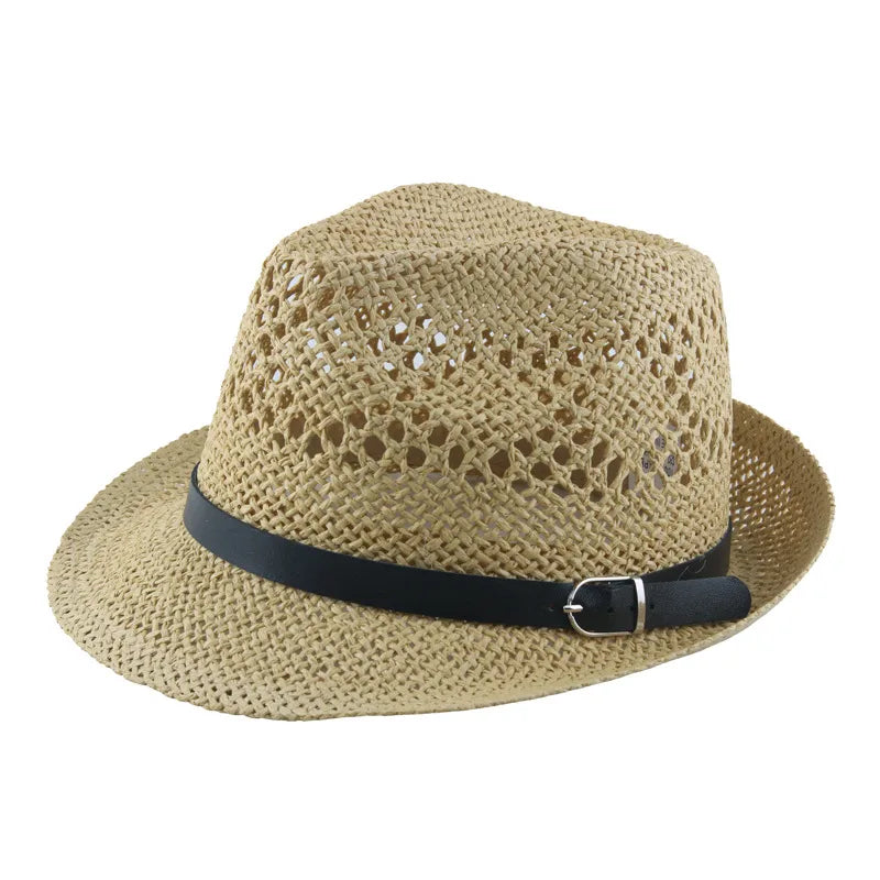 Unisex Casual Style Classic Style Solid Color Crimping Straw Hat