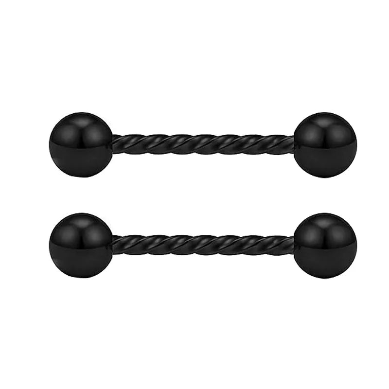 1 Pair Nipple Rings & Studs Simple Style Classic Style Solid Color 304 Stainless Steel Plating Nipple Rings & Studs