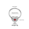1 Piece Nipple Rings & Studs Hip-Hop Rock Heart Shape 316L Stainless Steel  Copper Plating Acrylic Rhinestones White Gold Plated