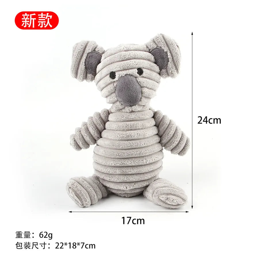 cute cloth animal pet toys