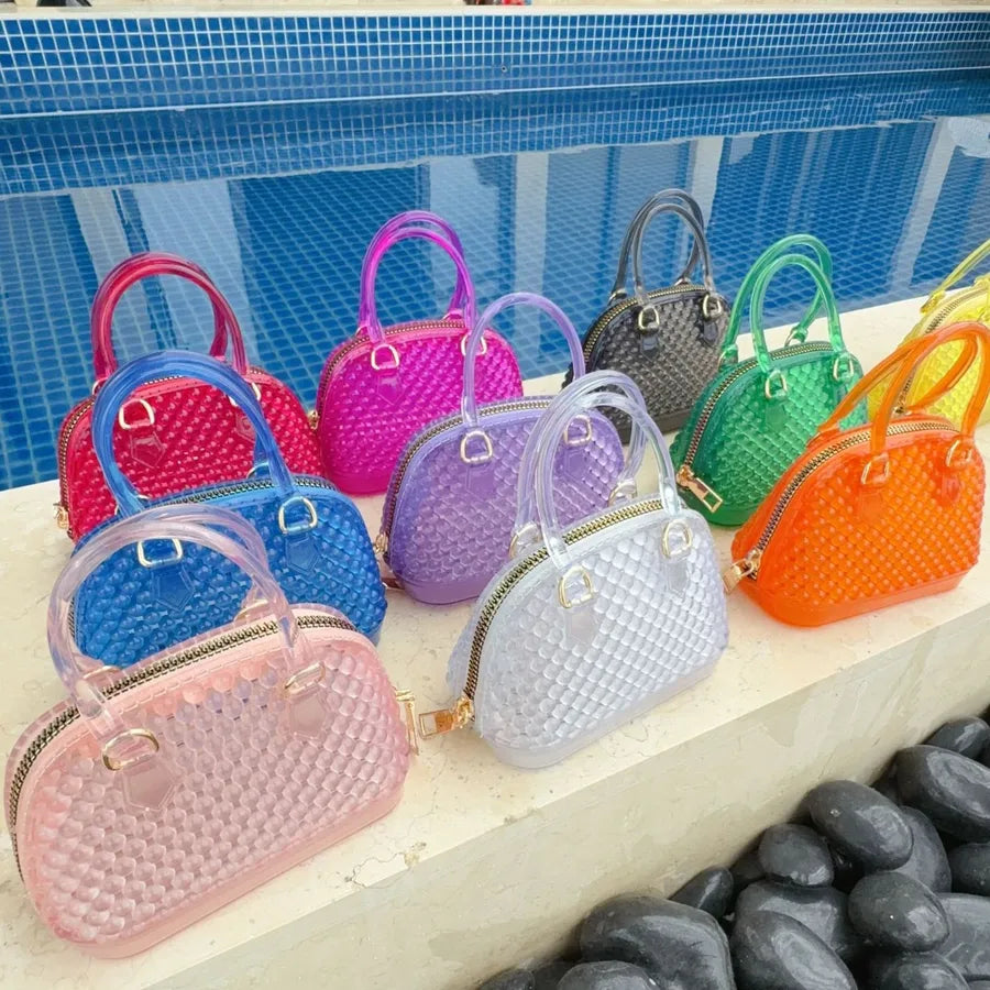 New PVC Jelly Shell Bag Mini Jelly Bag Handbag Trendy Best-Selling Shoulder Crossbody Jelly Bag