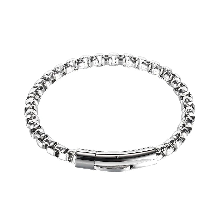 Original Design Solid Color 304 Stainless Steel Plating Men'S Bracelets