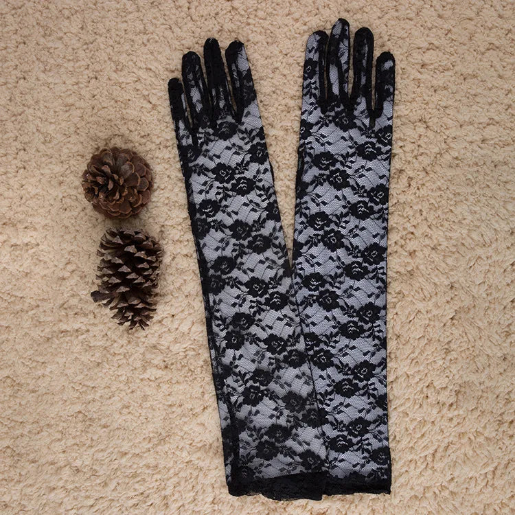 Women's Elegant Lady Lace Gloves
