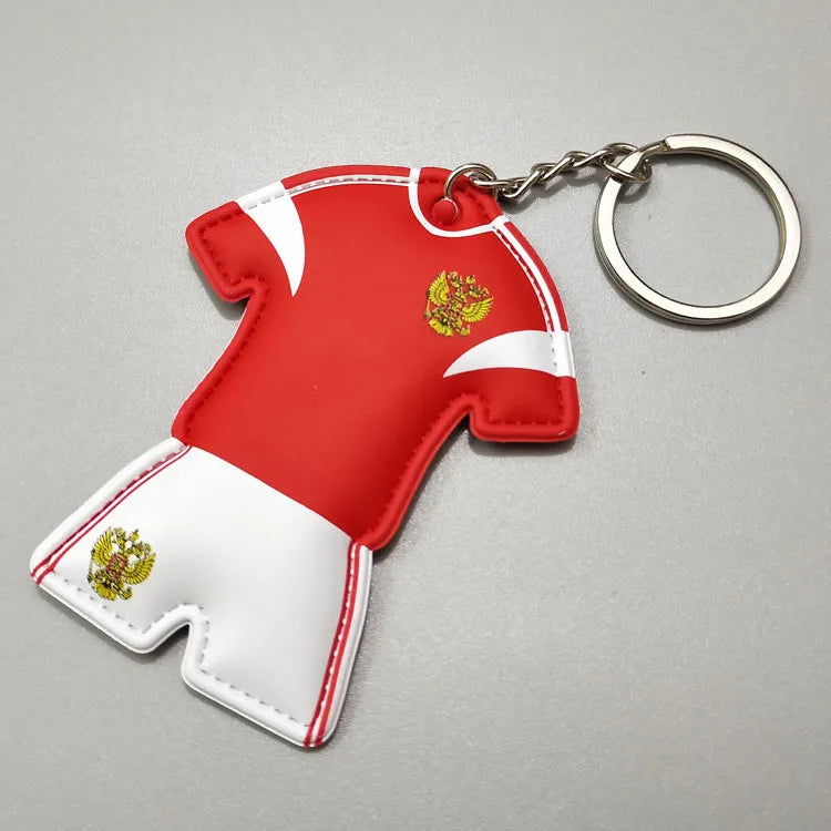 1 Piece Streetwear Color Block Football Player Plastic Unisex Keychain