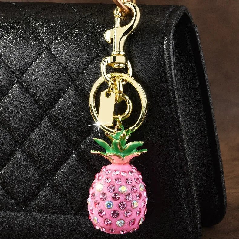 1 Piece Classic Style Shiny Fruit Zinc alloy Bag Pendant Keychain