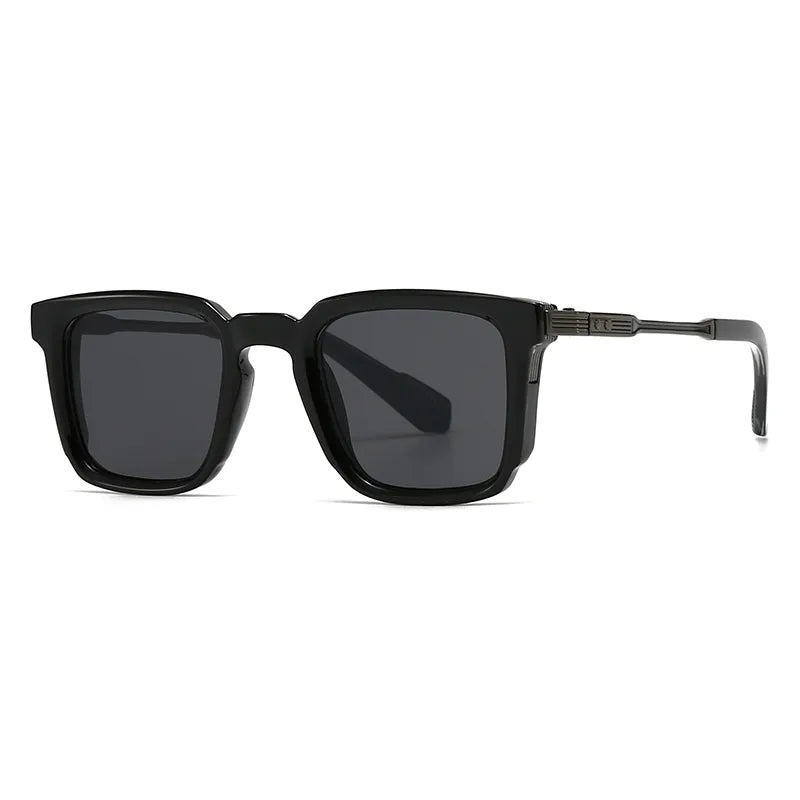 Modern Style Solid Color Pc Square Full Frame Men's Sunglasses