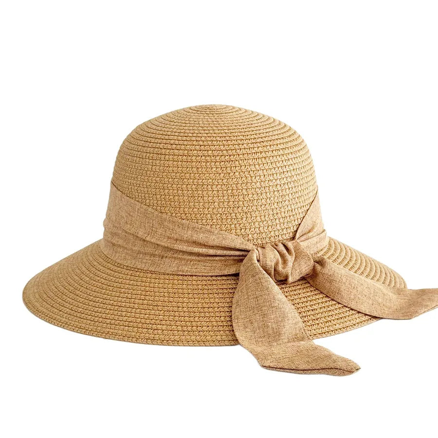 Women's Casual Style Elegant Streetwear Solid Color Big Eaves Straw Hat