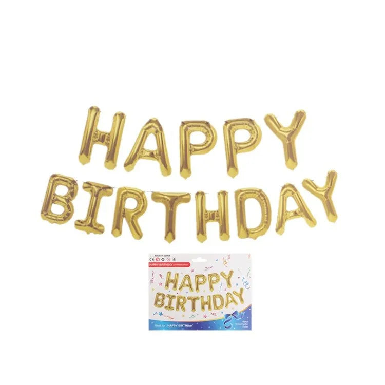 Classic Style Letter Aluminum Film Birthday Balloons