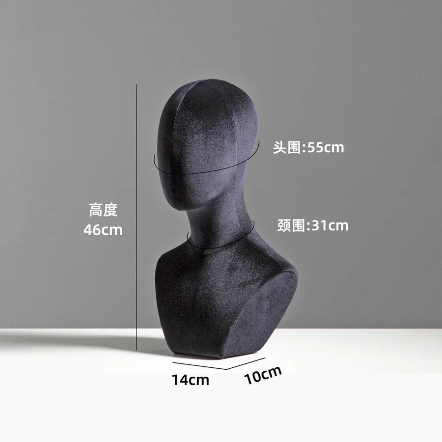Mannequin Head Display Stand Hat Necklace Holder Pin-able Wig Adult Unisex Model Hairdressing Salon Beauty School Supplies