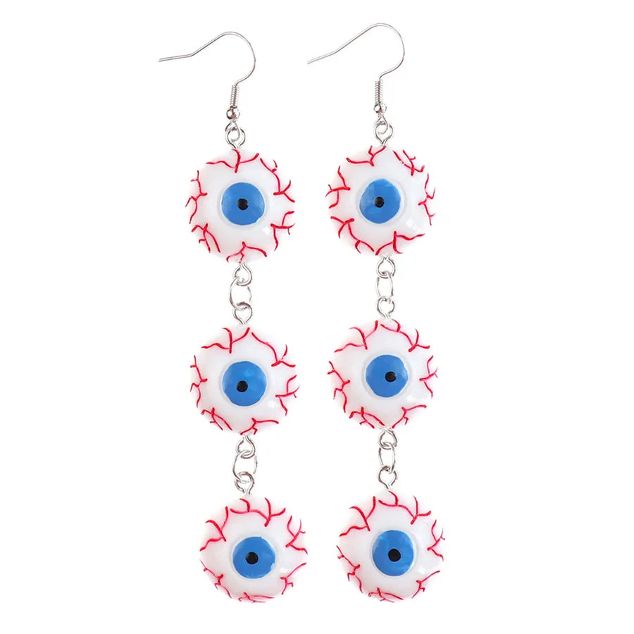 Long Pendant Halloween New Style Women's Fashion Simple Eye Drop Earrings Trendy Personality Dangle Earrings Animal Zodiac Design