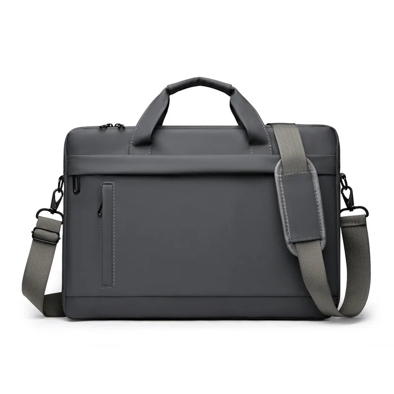 New leather film portable laptop bag 15 inch 16 inch shoulder bag men's large capacity briefcase file bag