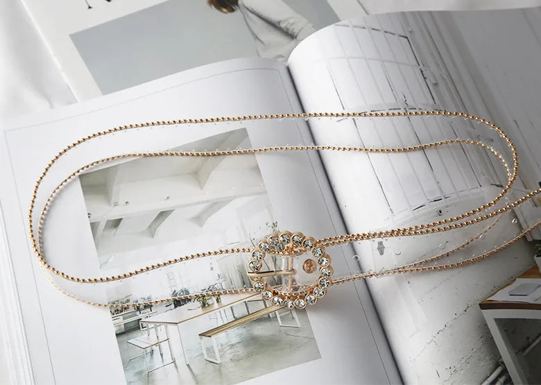 simple style heart shape alloy inlay artificial diamond women's leather belts 1 piece
