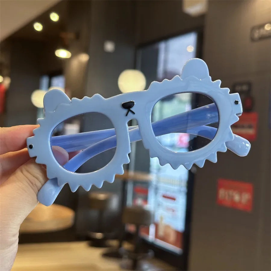 Little Bear Color Lens Children's Funny Sunglasses Cute Cartoon Kitten Sunglasses Anti-Uv Baby Glasses