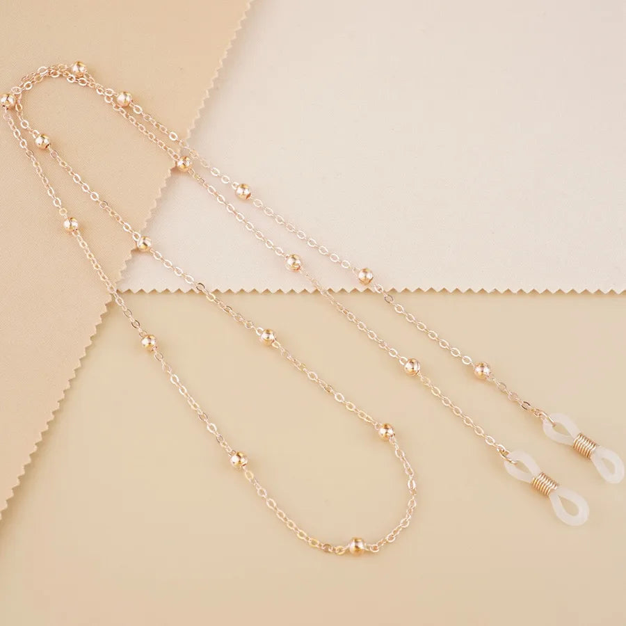ins Crystal Shell Pearl Glasses Chain Fine Glasses Lanyard Chain Tassel Jewelry Necklace Anti-slip Chain