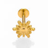 1 Piece Lip Rings Sexy Simple Style Water Droplets 316L Stainless Steel  18K Gold Plated Lip Rings Ear Cartilage Rings & Studs