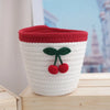 Cute Cherry cotton thread Storage Basket