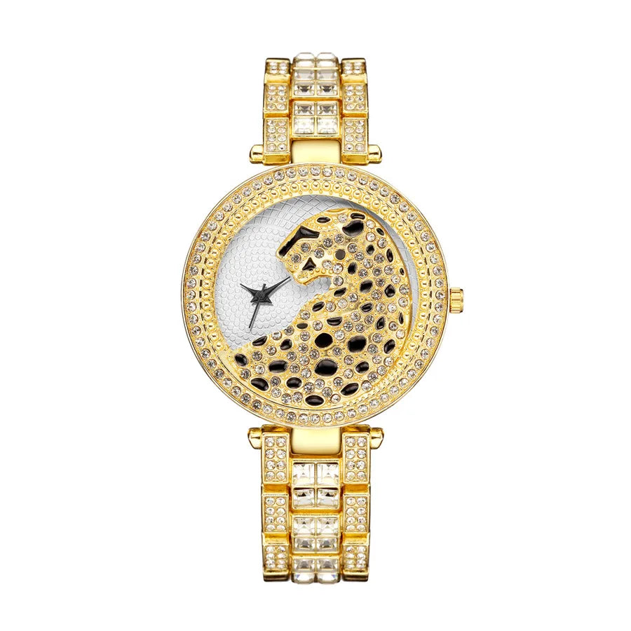 fashion steel band diamond ladies watch