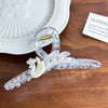 Dove High-End Acetate Hair Clip Diamond-Embedded Shark Clip Large Size Versatile Hair Accessories For Women Stylish Hair Decorations