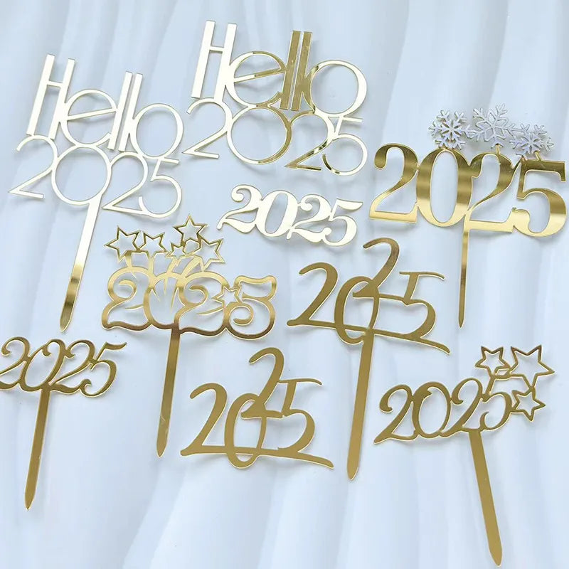 Christmas New Year Casual Elegant Lady Letter Plastic Holiday Banquet Selfie Cake Decorating Supplies Party Supplies Cake Decorating Supplies 1 Piece