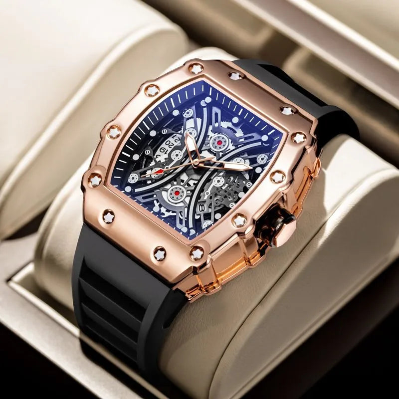 sports gear buckle quartz men's watches