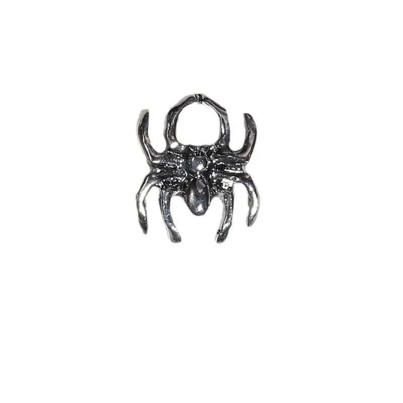 Halloween Manicure Spider Web Alloy Ornament Retro Dark Wind Spider Skull Hand Manicure DIY Accessories Wholesale