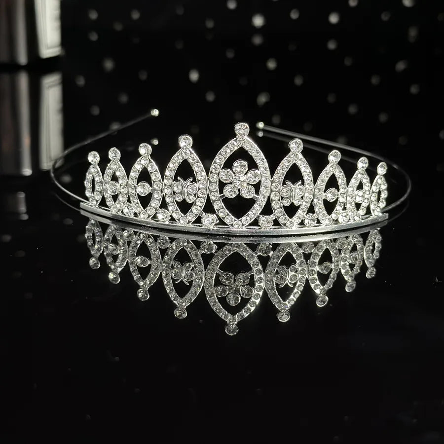 Crown headdress children's headdress alloy rhinestone hair accessories baby crown birthday party hair accessories manufacturers wholesale