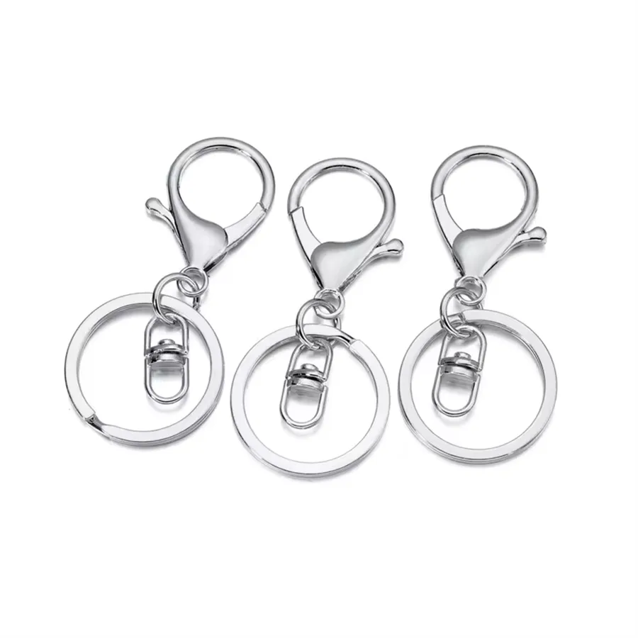 5 PCS/Package 30*65mm Alloy Solid Color Polished Jewelry Buckle Lobster Clasp Keychain Jewelry Accessories