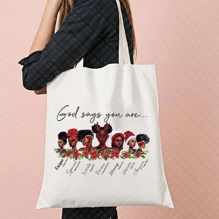 Ghost Pattern Halloween Outdoor Shopping Bag Cute Ghost Design Canvas Tote Bag For Ladies Retro Fashion Printed Large Size