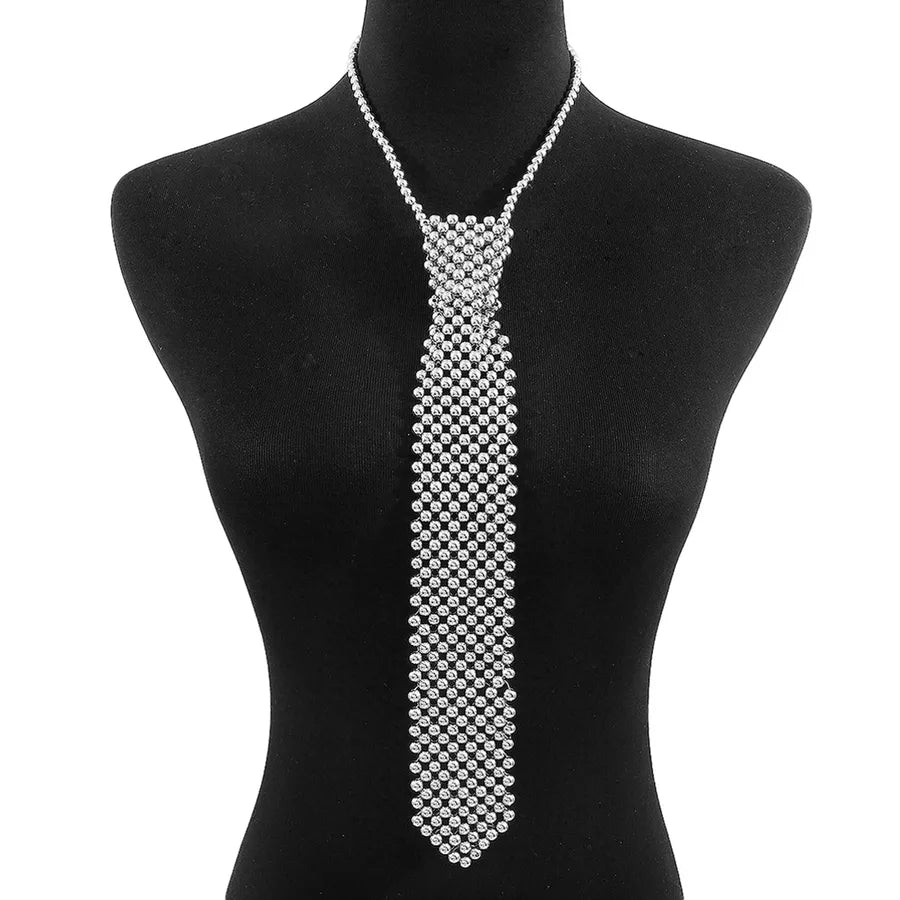 Geometric Elegant Classic Style Imitation Pearl Women's Tie