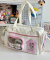 New-Style Fresh and Cute Anime Pain Bag for Girls, Lightweight Portable Shoulder Crossbody Bag, Large Capacity Commuter Travel Bag