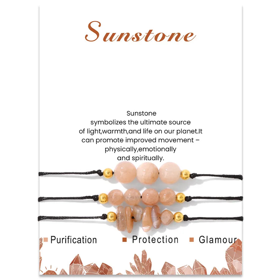 Simple Style Classic Style Round natural stone Bracelets In Bulk